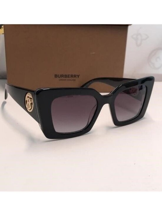 New Authentic Burberry BE4344 8450 Black Sunglasses